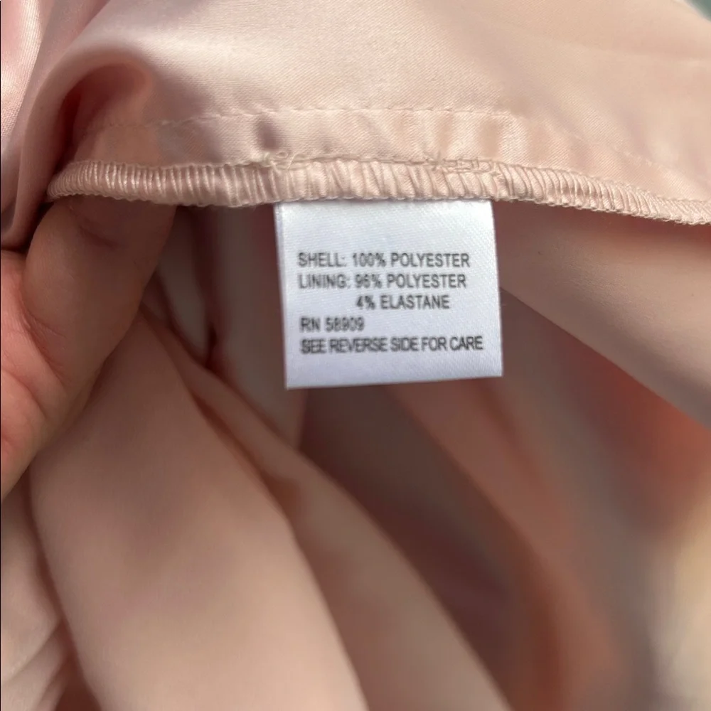 Alex Marie Jordan Sleeveless Cape Pleated Drape Sleeve Dress Pink Lined 1X 18W